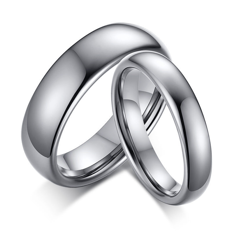 Tungsten Gold Ring Fashion Korean Tungsten Steel Couple Ring