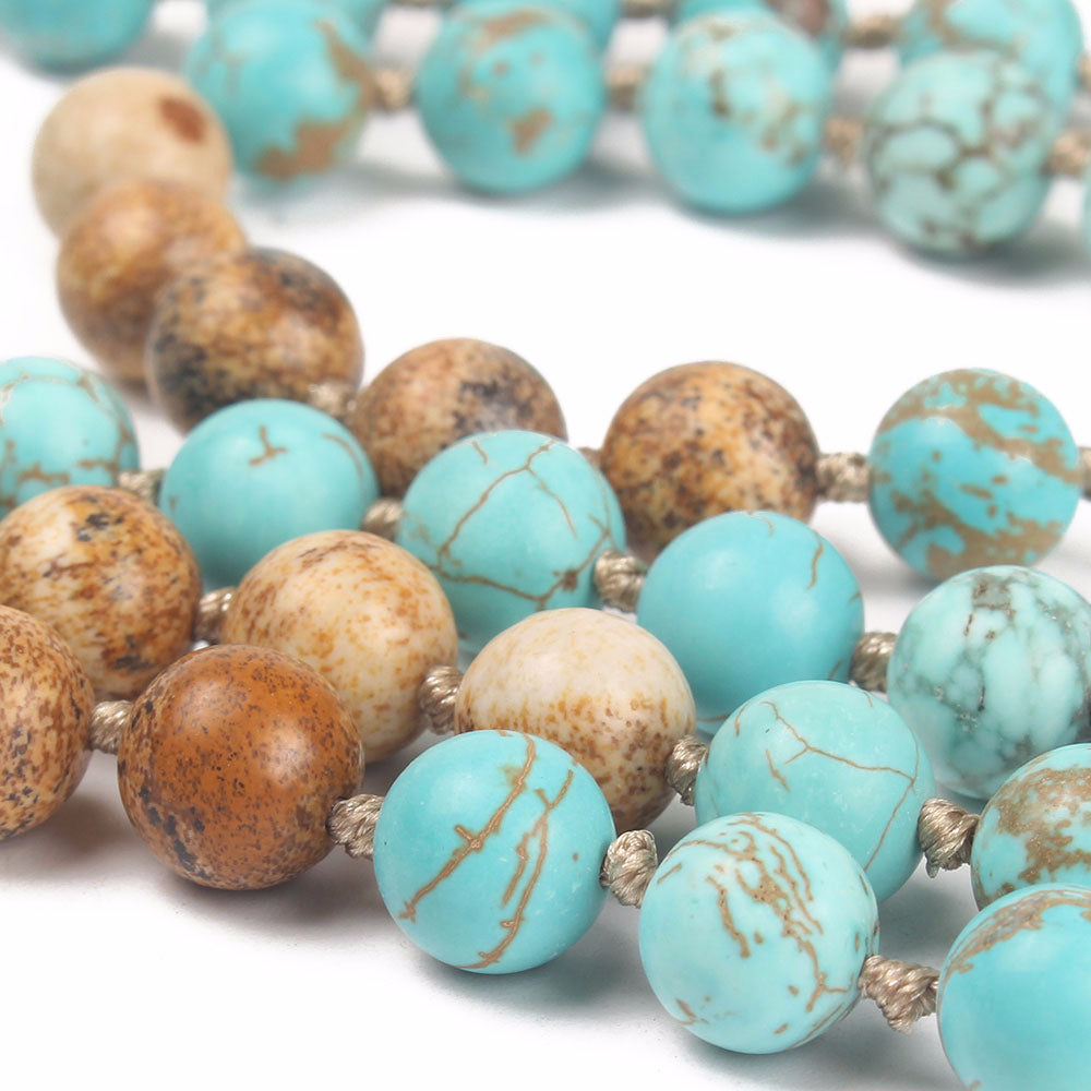 Hand knotted 108 long necklaces