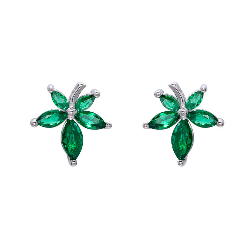 Maple earrings female earrings