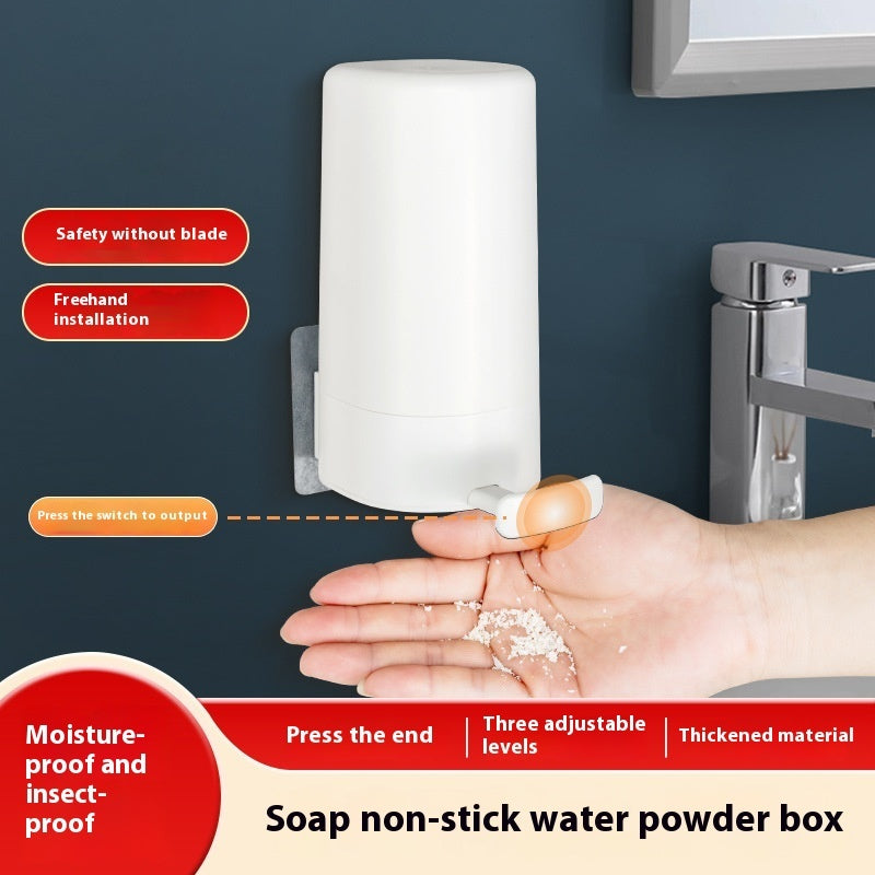 Soap Grinder Dispenser Soap Box,  Wall Mounted Dry Organizer Box Soap Powder Grinding Box For Restaurant, Kitchen, Office, Gyms Hotel