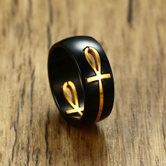 Fashionable Pure Tungsten Steel Sweethearts Ring Pair Ring