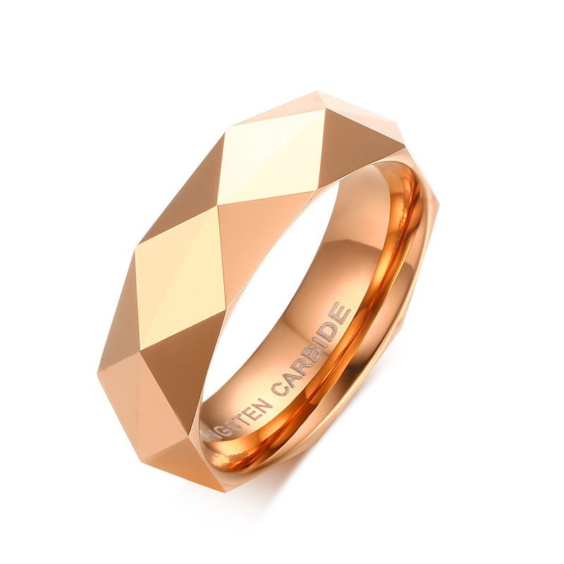 Tungsten steel diamond ring
