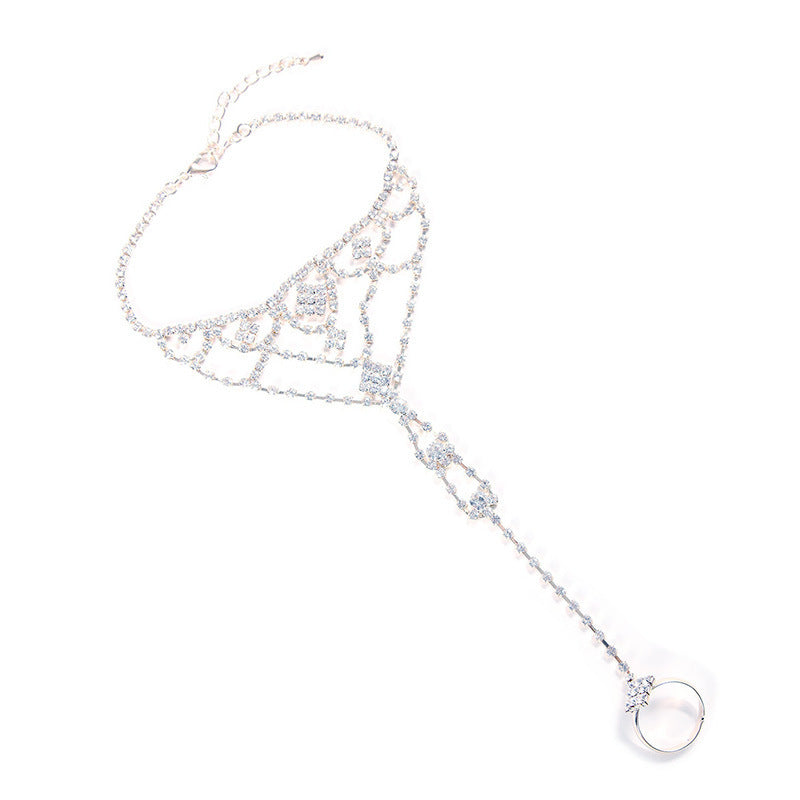 New Bohemian Rhinestone Feet Chain