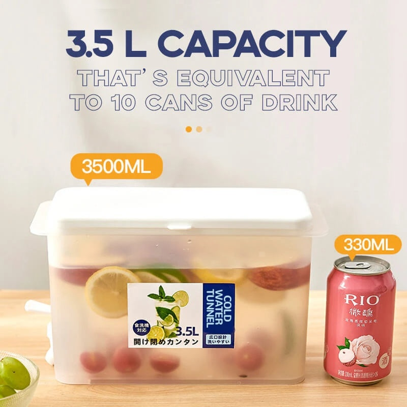 Refrigerator Storage Jars, Large Capacity Cold Water Kettle With Faucet Household Storage