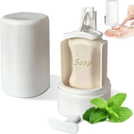 Soap Grinder Dispenser Soap Box,  Wall Mounted Dry Organizer Box Soap Powder Grinding Box For Restaurant, Kitchen, Office, Gyms Hotel