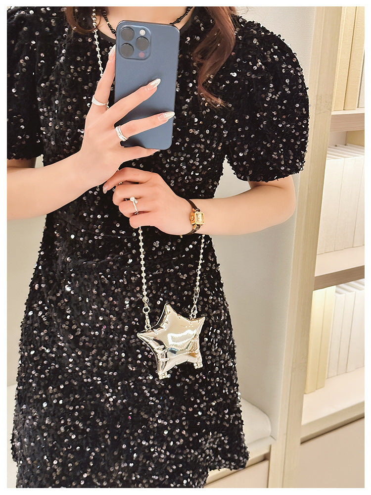 Women's Mini Arylic Star Streetwear Pentagram Magnetic Buckle Crossbody Bag