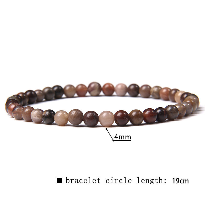 simple style marble natural stone beaded bracelets