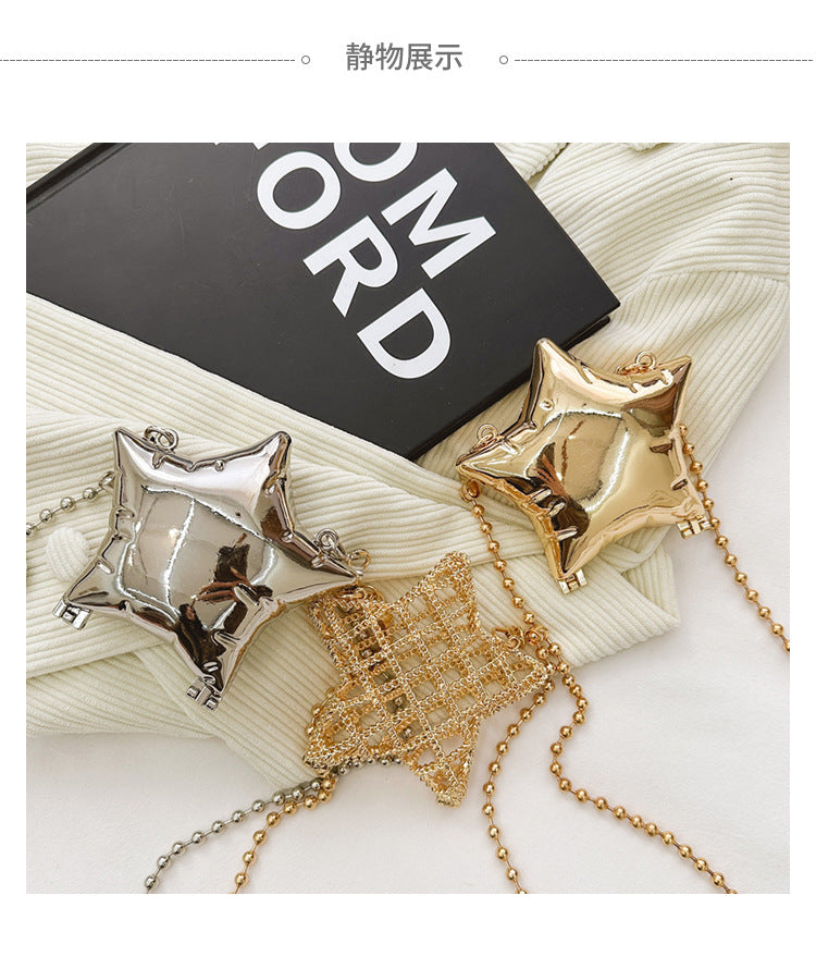 Women's Mini Arylic Star Streetwear Pentagram Magnetic Buckle Crossbody Bag