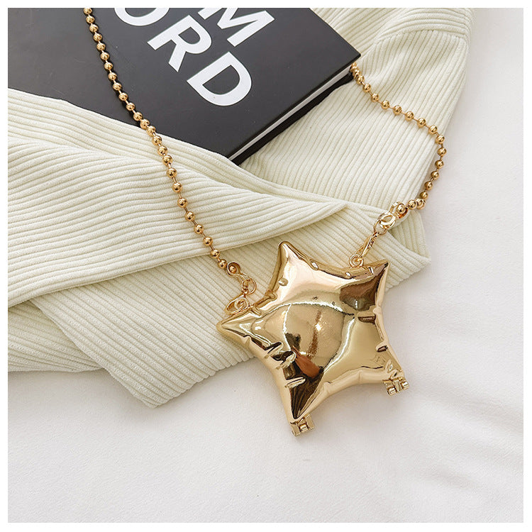 Women's Mini Arylic Star Streetwear Pentagram Magnetic Buckle Crossbody Bag