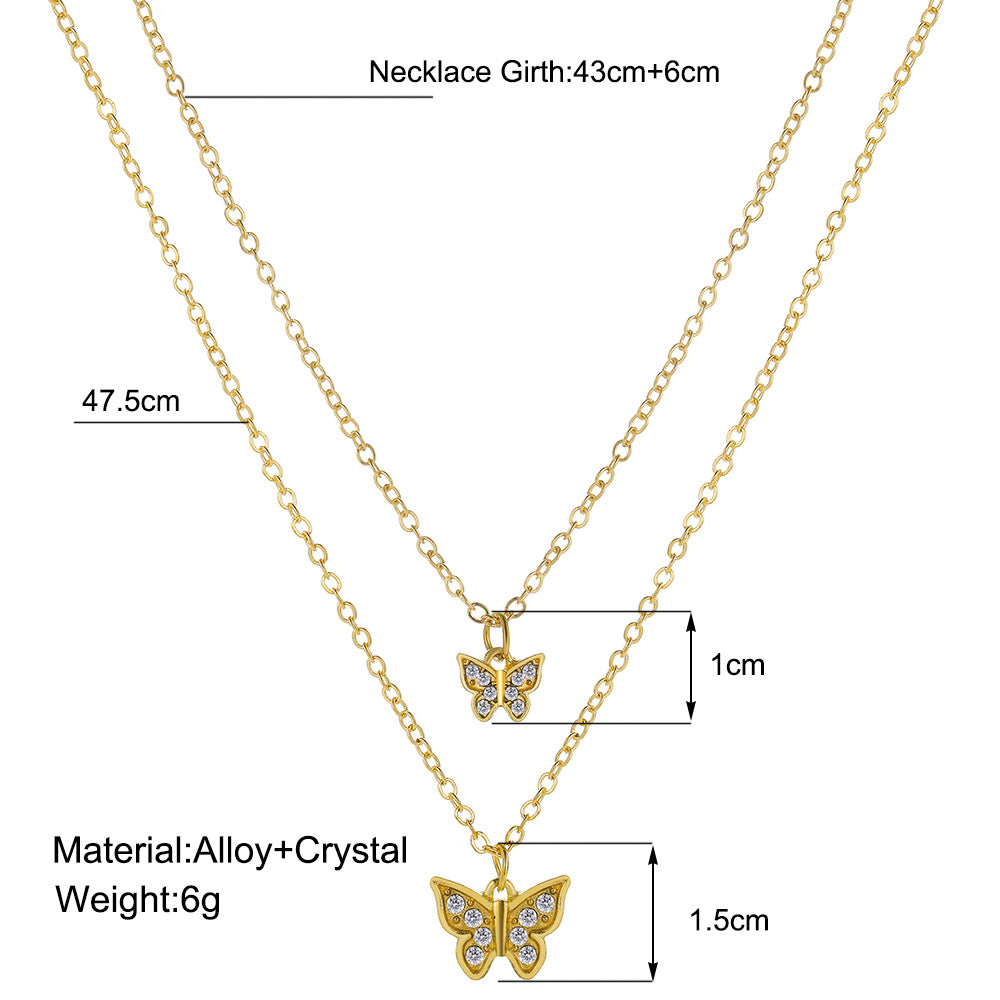 vintage style rhinestone  necklace
