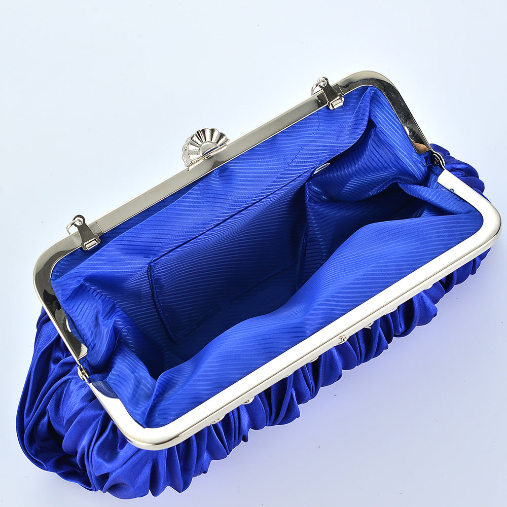 White Red Wine Red Oxford Cloth Solid Color Square Evening Bags