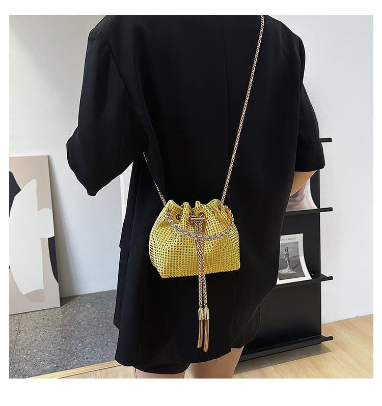 women's small pu leather fashion bucket bag