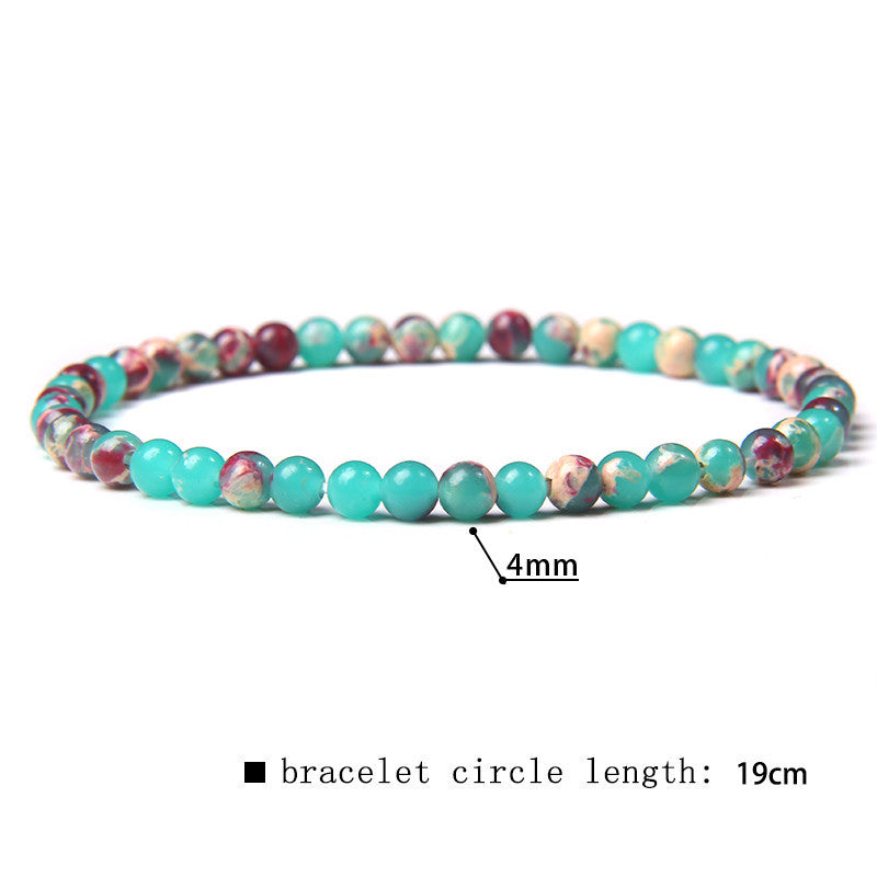 simple style marble natural stone beaded bracelets