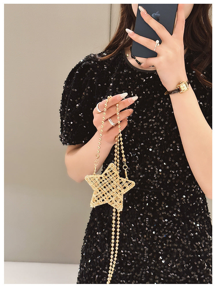 Women's Mini Arylic Star Streetwear Pentagram Magnetic Buckle Crossbody Bag