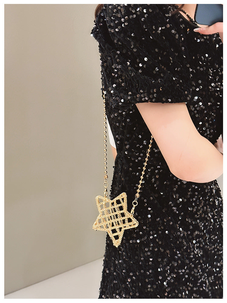 Women's Mini Arylic Star Streetwear Pentagram Magnetic Buckle Crossbody Bag