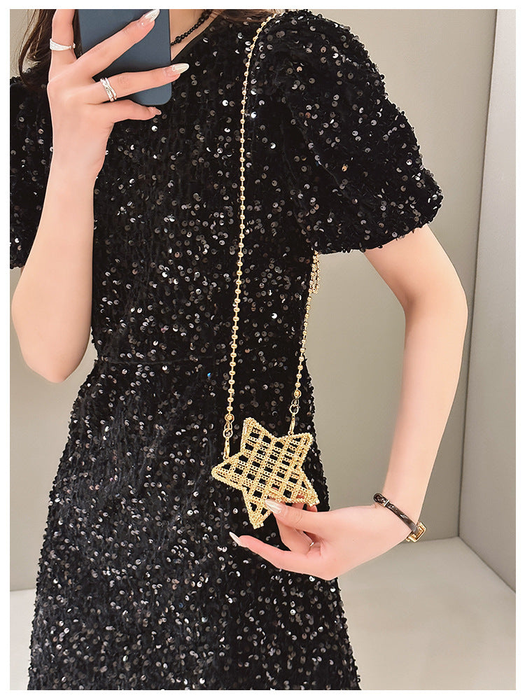 Women's Mini Arylic Star Streetwear Pentagram Magnetic Buckle Crossbody Bag