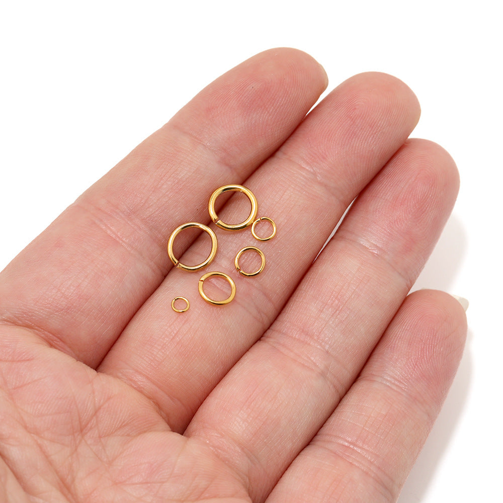 Stainless Steel Geometric Open Jump Rings