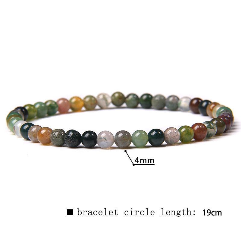 simple style marble natural stone beaded bracelets