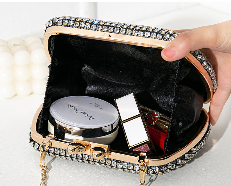 Silver Black Red Pu Leather Solid Color Square Evening Bags
