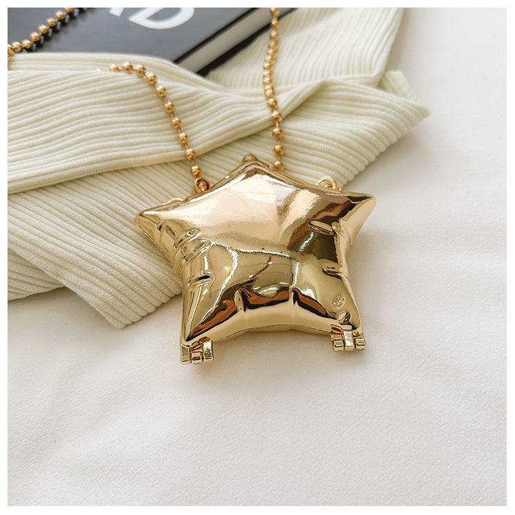 Women's Mini Arylic Star Streetwear Pentagram Magnetic Buckle Crossbody Bag