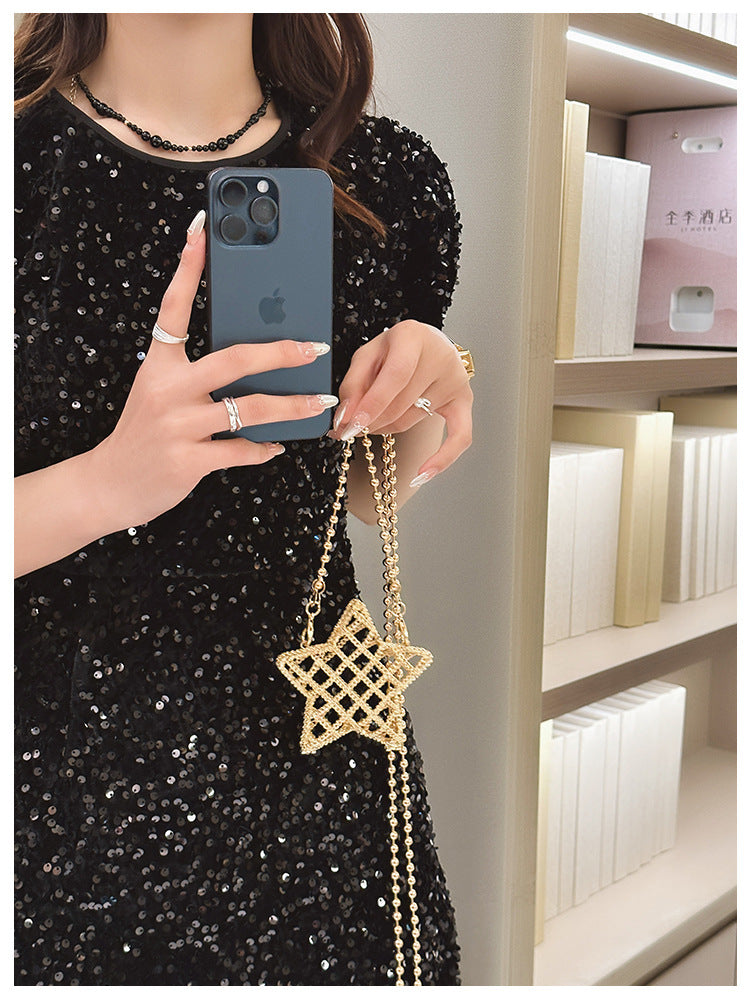 Women's Mini Arylic Star Streetwear Pentagram Magnetic Buckle Crossbody Bag