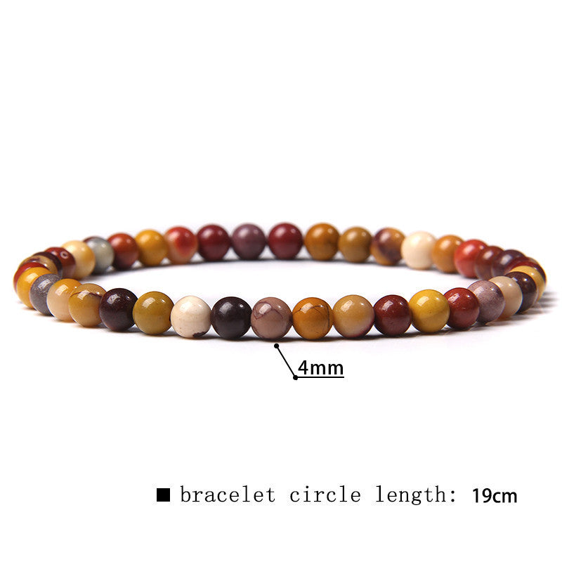 simple style marble natural stone beaded bracelets