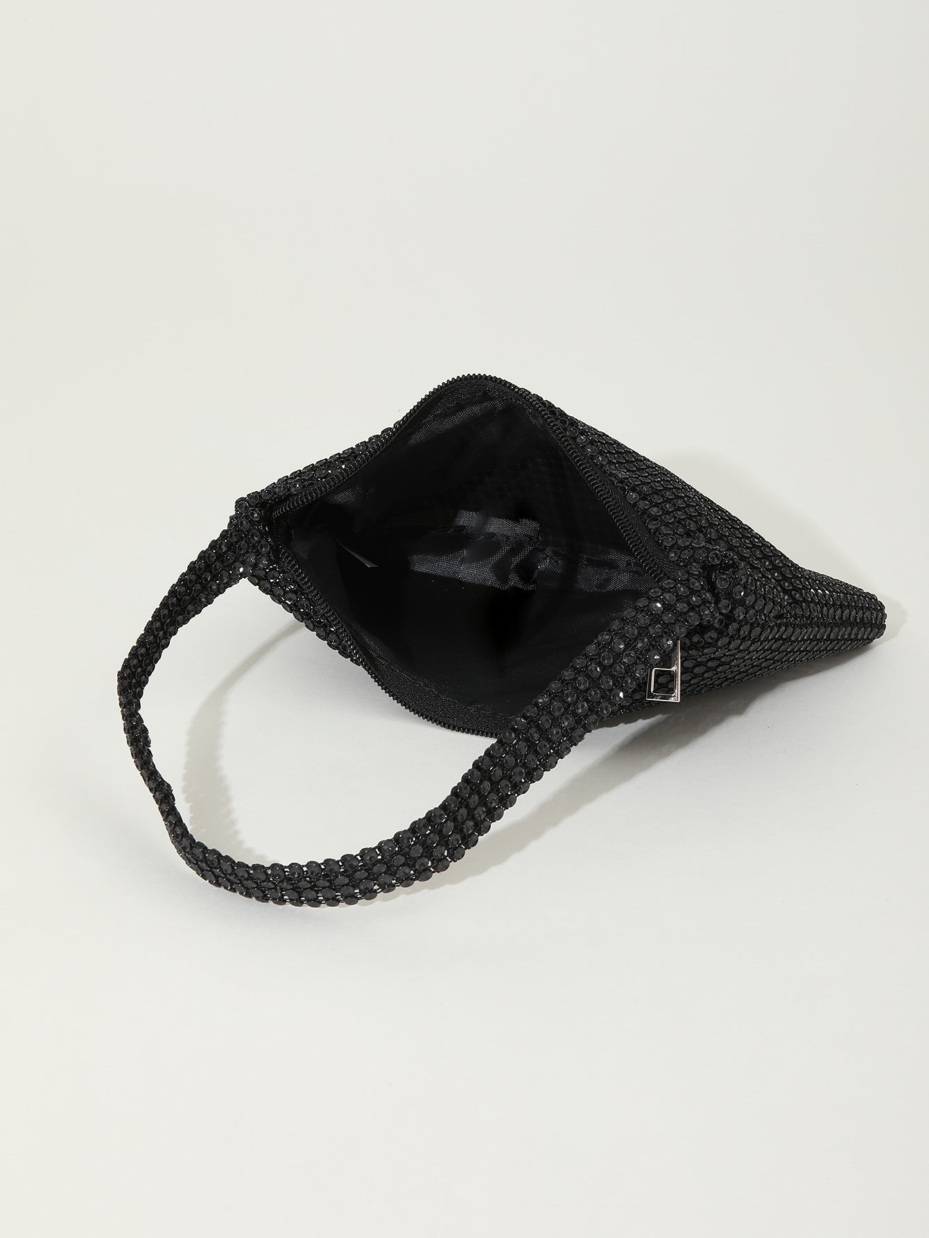 women's plastic solid color classic style square zipper shoulder bag