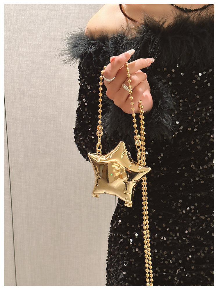 Women's Mini Arylic Star Streetwear Pentagram Magnetic Buckle Crossbody Bag