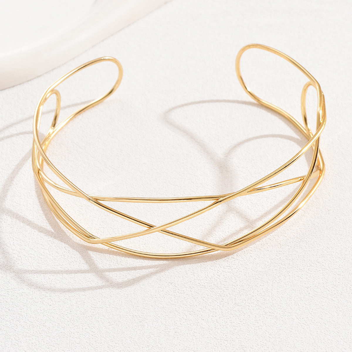 Elegant Streetwear Geometric Alloy  Choker
