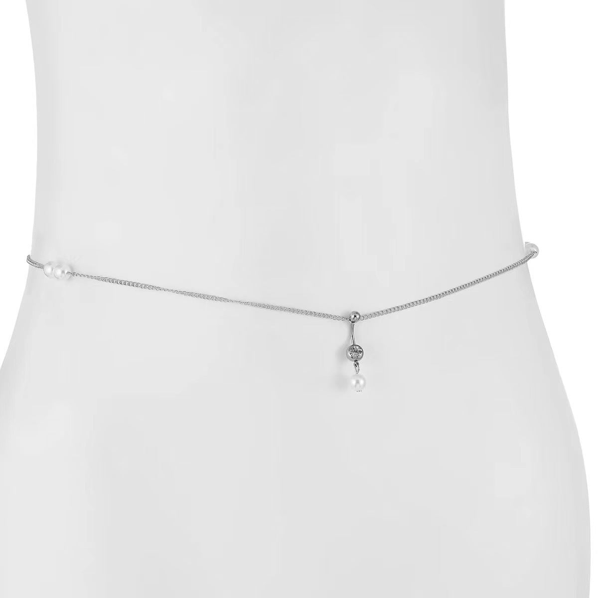 Women's Personalized Zircon Navel Stud Body Chains