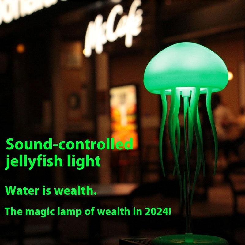 Jellyfish Mood Lamp, LED Jellyfish Night Light, Portable Jellyfish Lamp, Jellyfish Decorations Smart Table Lamp For Bedside Desk