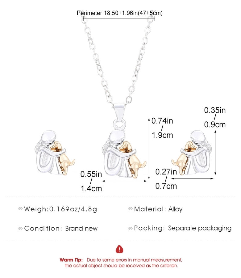 Simple Style Classic Style Human Dog Alloy Plating Women's Jewelry Set
