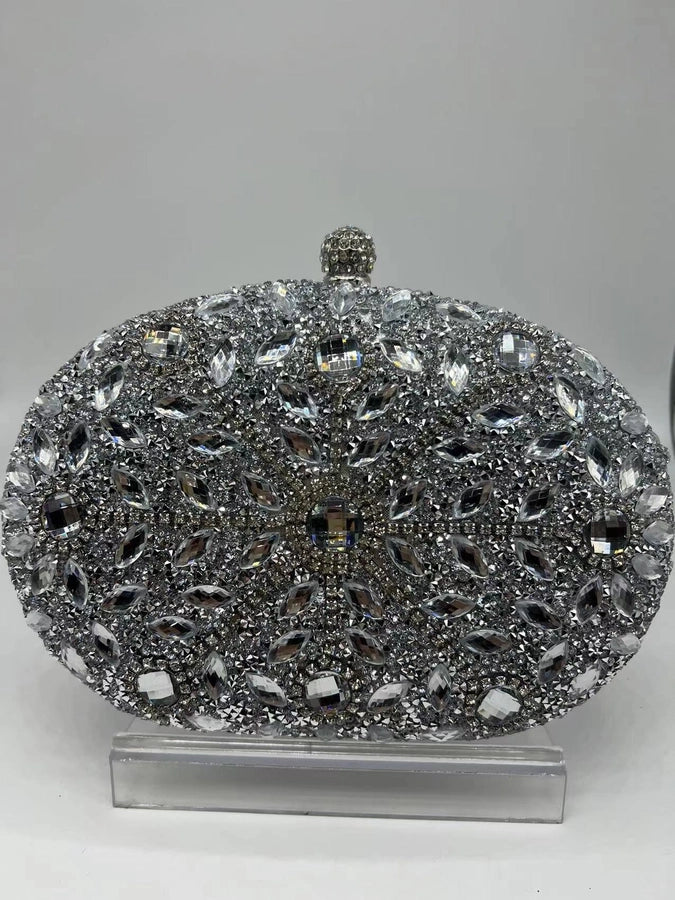 Sunflower Diamond-encrusted Dinner Bag Fashion Banquet Women's Clutch Bag Personality Dress Evening Bag