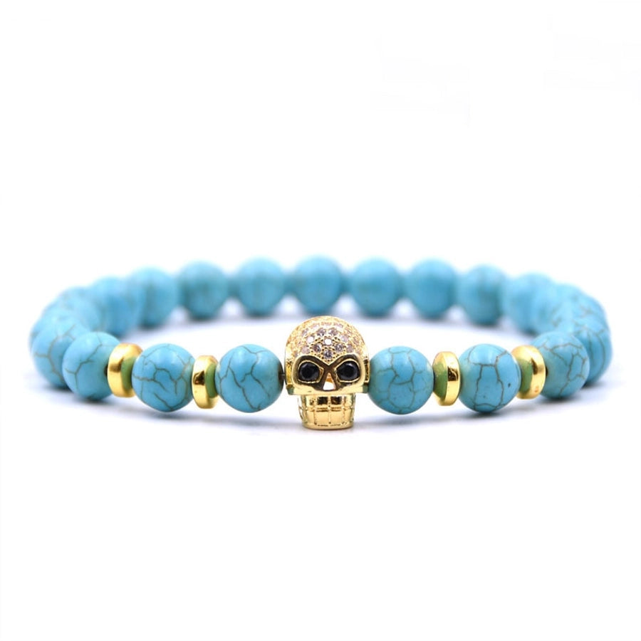 Fashion Skull natural stone No Inlaid Bracelets In Bulk