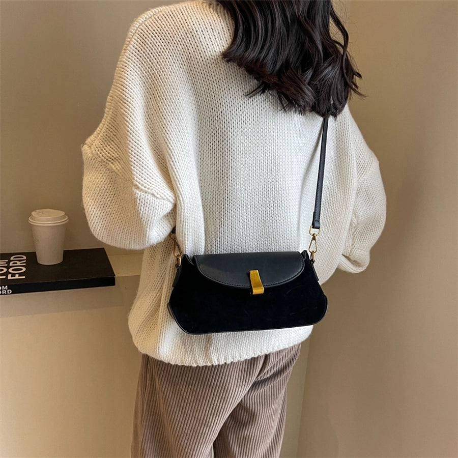 Autumn Winter Retro Bag 2024 New Fashion Underarm Bag Simple Women's Bag Casual Western Style Elegant Messenger Bag