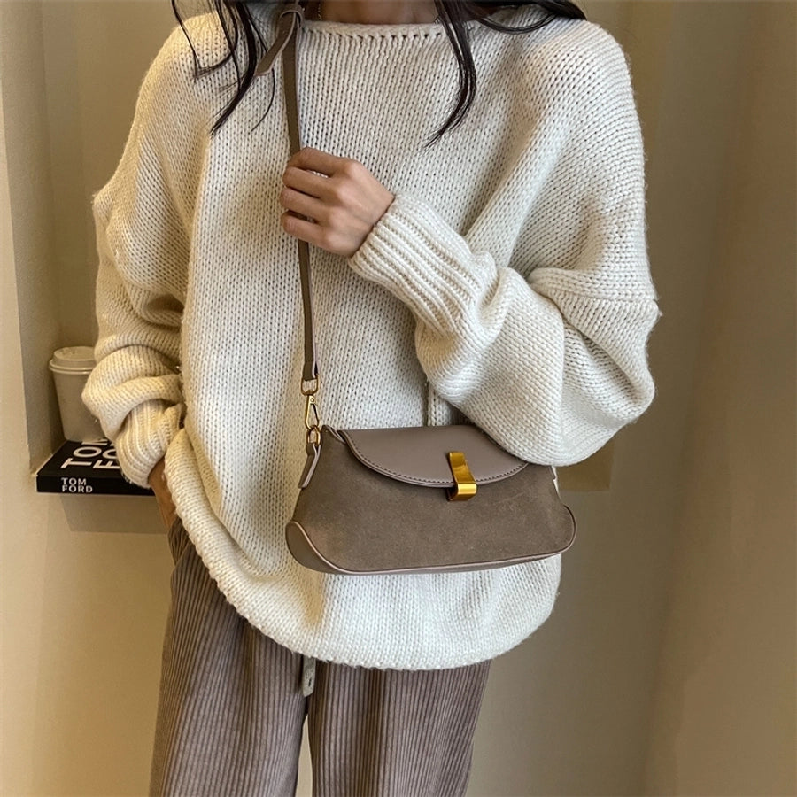 Autumn Winter Retro Bag 2024 New Fashion Underarm Bag Simple Women's Bag Casual Western Style Elegant Messenger Bag