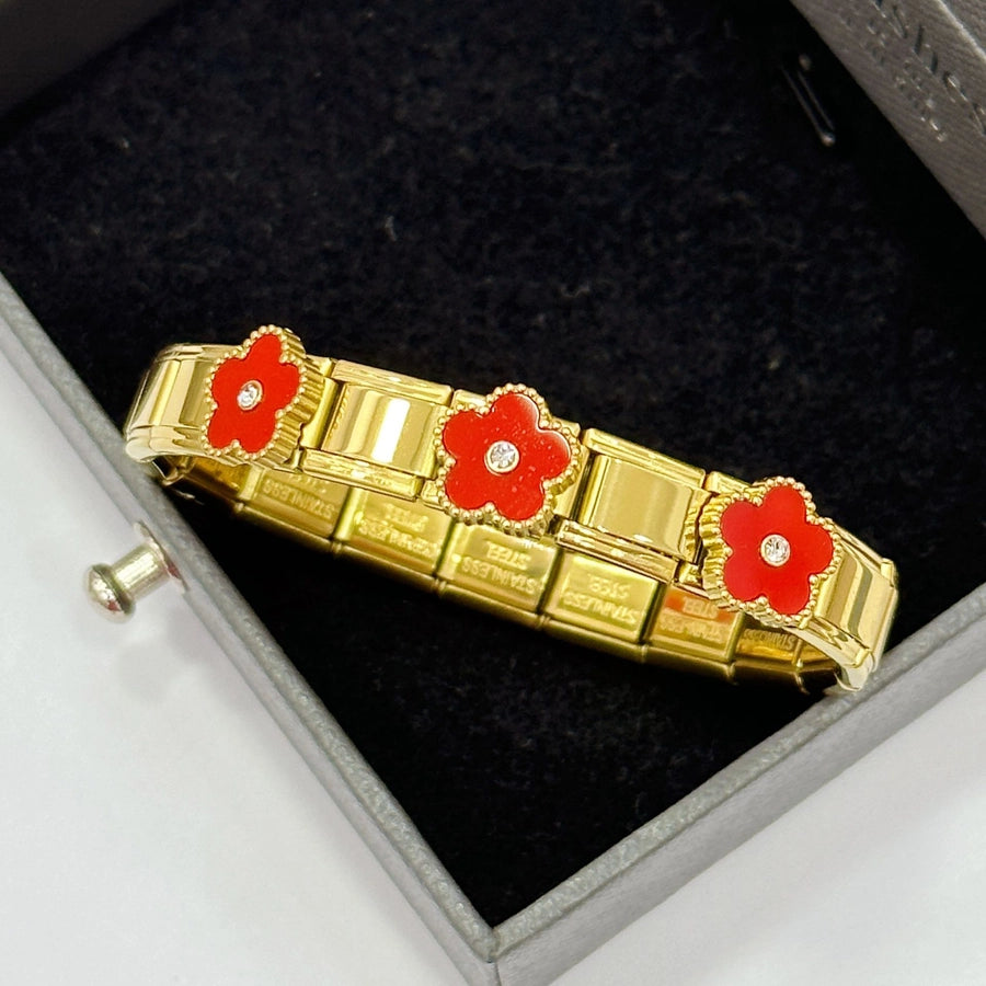 Casual Retro Star Heart Shape 304 Stainless Steel Zircon wristband In Bulk