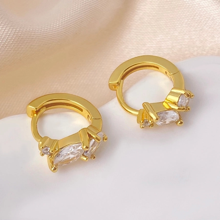 Foxi Exquisite 5A Zircon Inlaid 925 Sterling Silver Material for Women Ear Ring