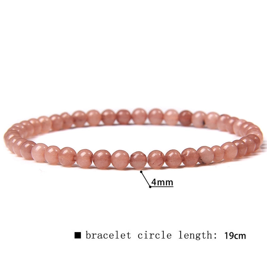 simple style marble natural stone beaded bracelets