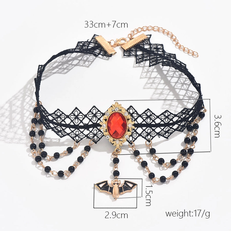 Hip-Hop Retro Bat Alloy  Pendant Necklace