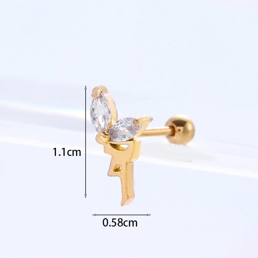 Ear Cartilage Rings & Studs Ethnic Style Animal 316L Stainless Steel  Copper