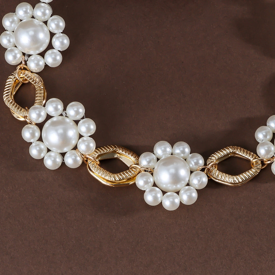 Elegant Retro Korean Style Round Plastic  Necklace