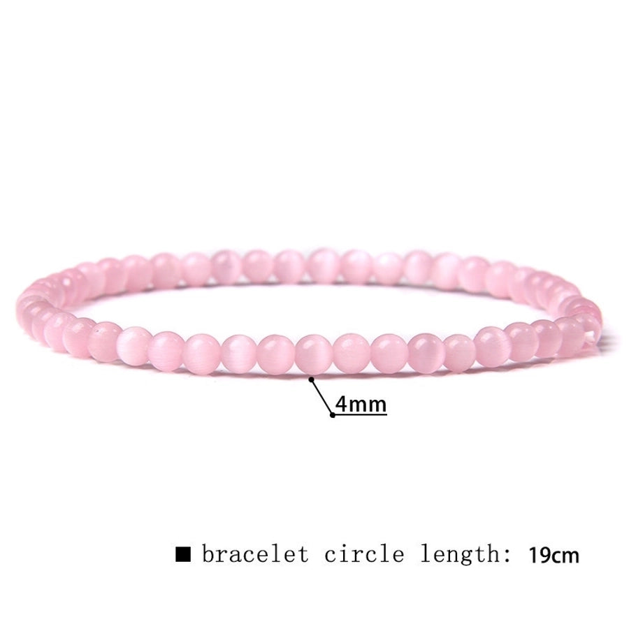 simple style marble natural stone beaded bracelets