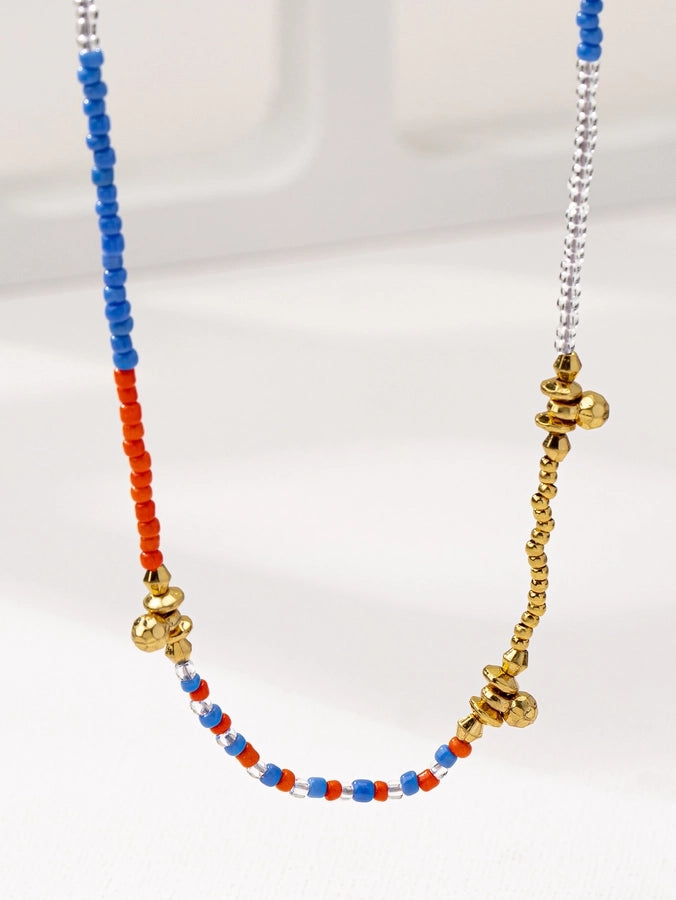 Casual Glam Luxurious Round Seed Bead  Necklace