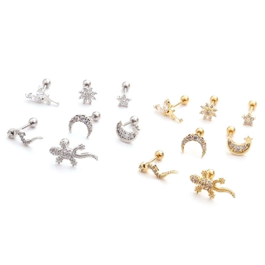 Ear Cartilage Rings & Studs Ethnic Style Animal 316L Stainless Steel  Copper
