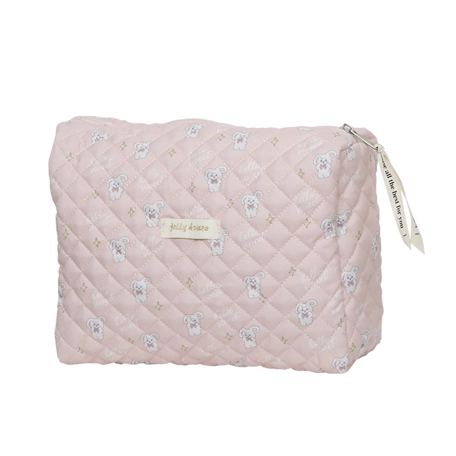women's medium all seasons cotton floral fashion square zipper cosmetic bag