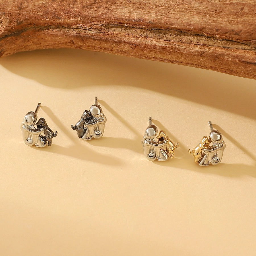 Simple Style Classic Style Human Dog Alloy Plating Women's Jewelry Set