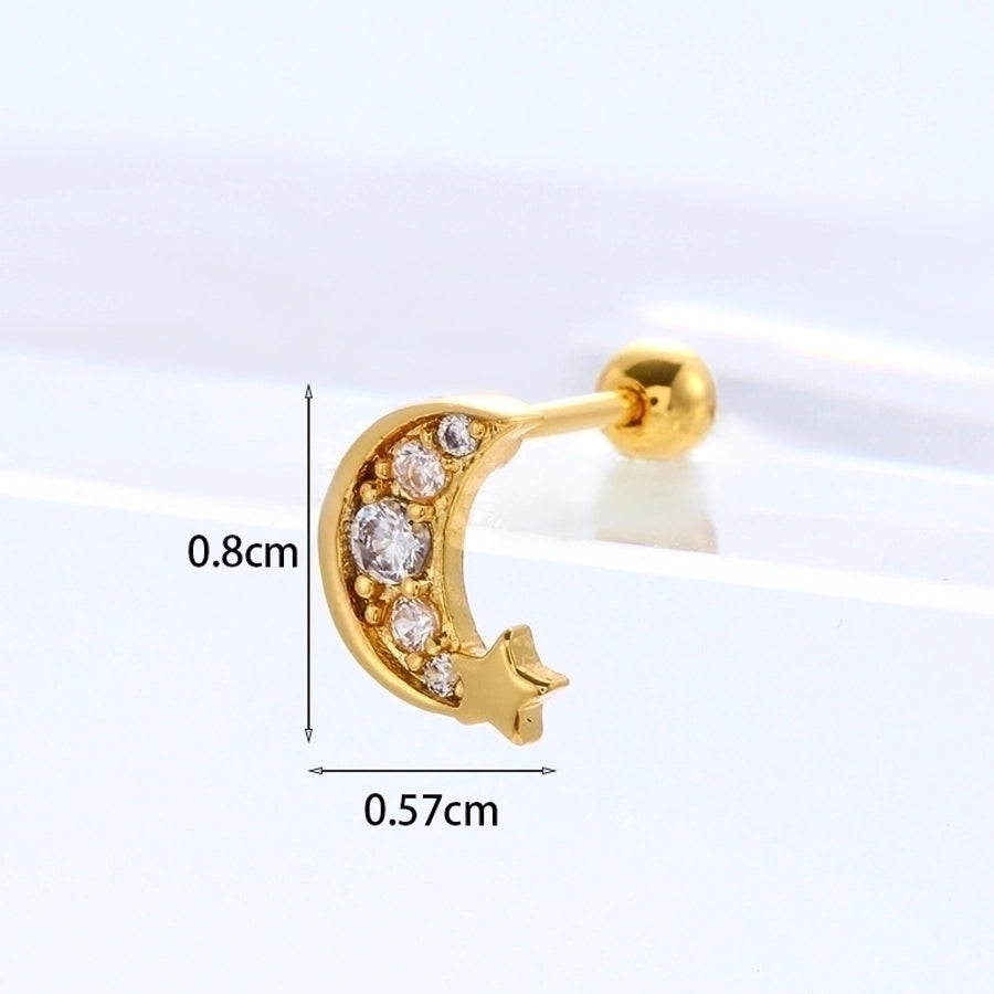 Ear Cartilage Rings & Studs Ethnic Style Animal 316L Stainless Steel  Copper