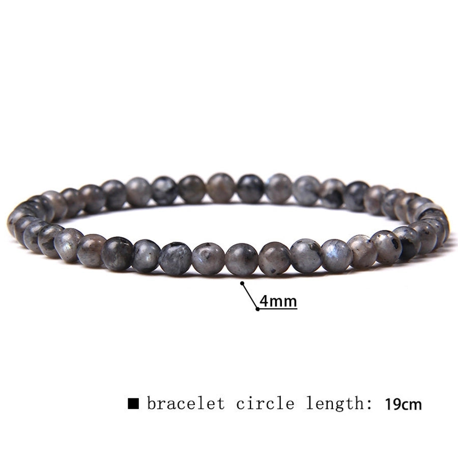 simple style marble natural stone beaded bracelets
