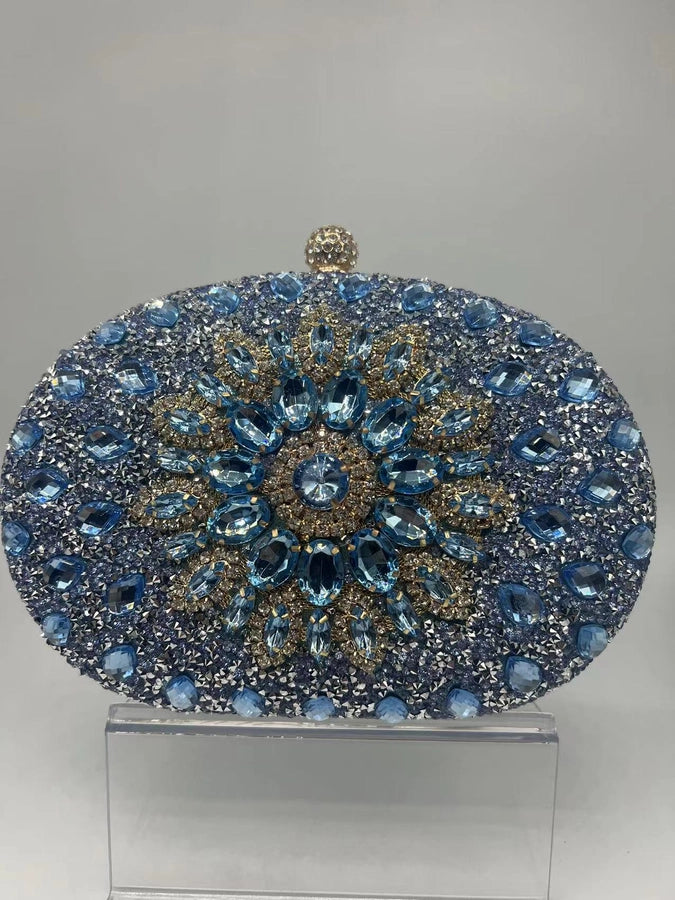 Sunflower Diamond-encrusted Dinner Bag Fashion Banquet Women's Clutch Bag Personality Dress Evening Bag